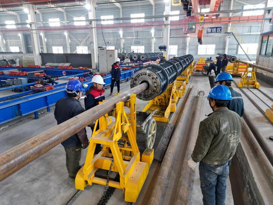 冠础建材年产PHC管桩300万延米生产项目试运行